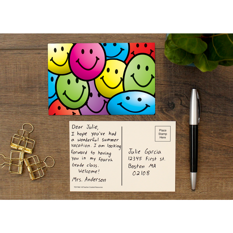 Smiley Faces Postcards 4&quot; x 6&quot; (10cm x 15cm) 30/pack