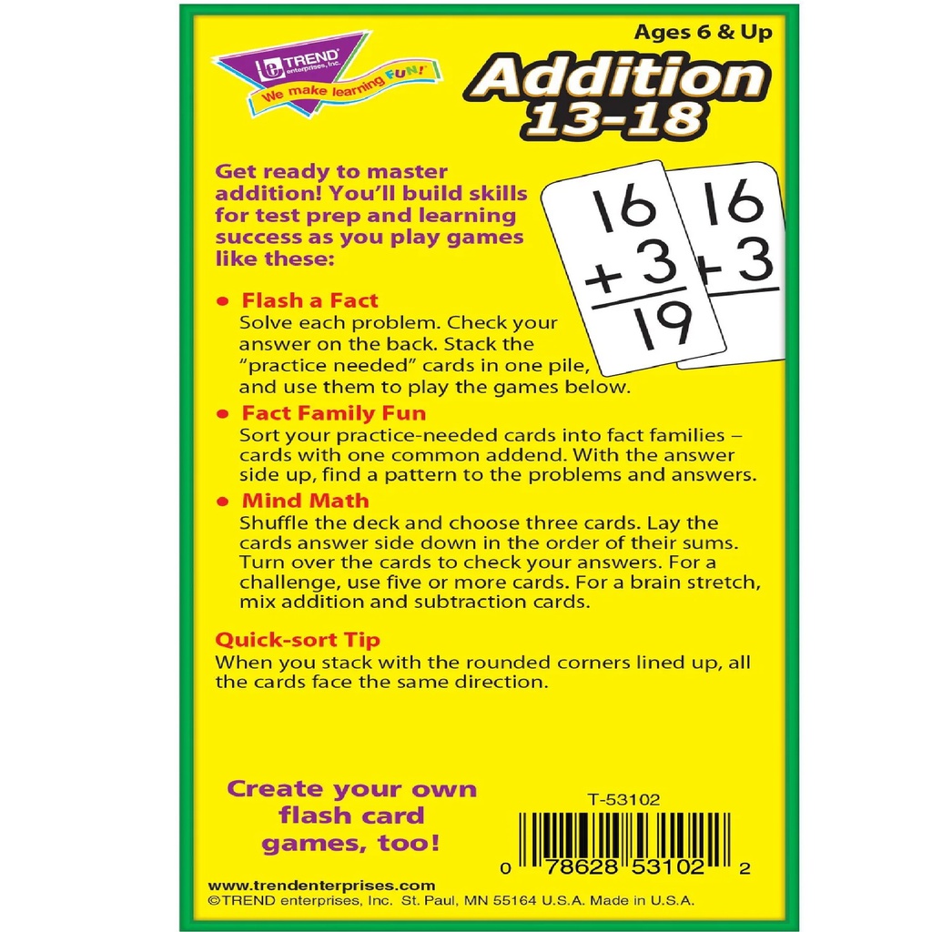 Addition 13-18
