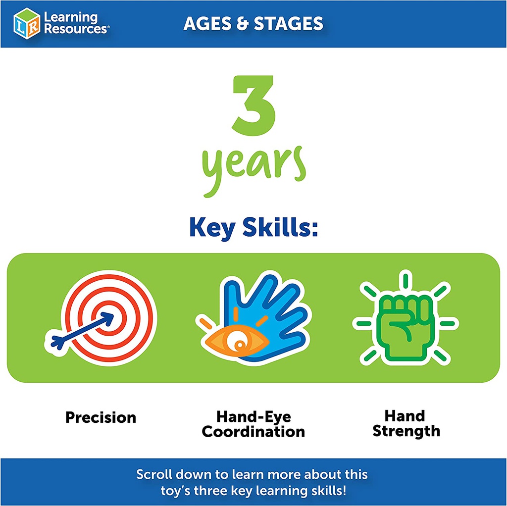 SQUEEZY TWEEZERS, Set of 6 (Ages:3+)