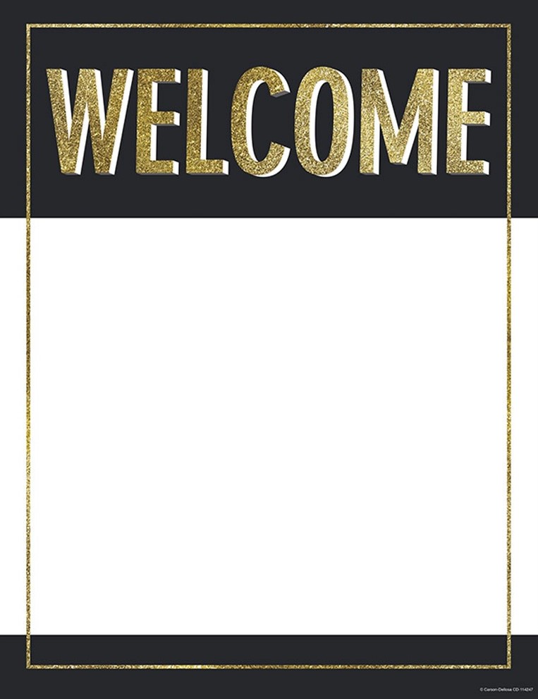 SPARKLE and SHINE WELCOME Chart (55cmx43cm)(21.6''x17&quot;)