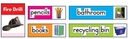 Classroom Labels: Photographic Quick Stick Bulletin Board Set contains (12.5''x3.5'')(31.7cmx8.8cm)  (34pcs)
