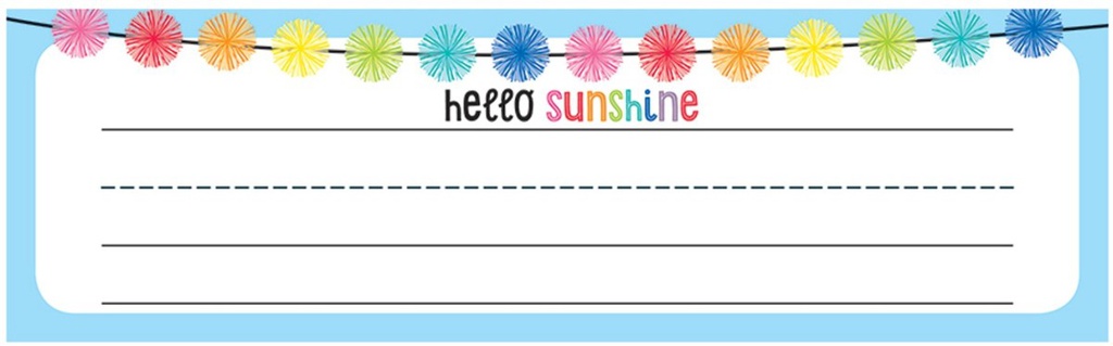 Hello Sunshine Nameplates (9.5''x2.8'')(24cmx7cm)(36pcs)