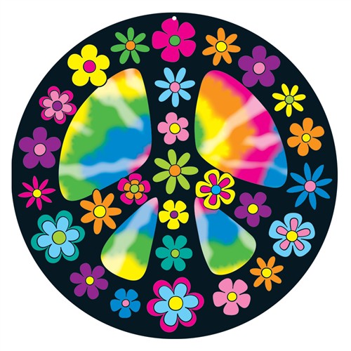 Peace Sign 2 -Sided Decoration (15''-38cm)