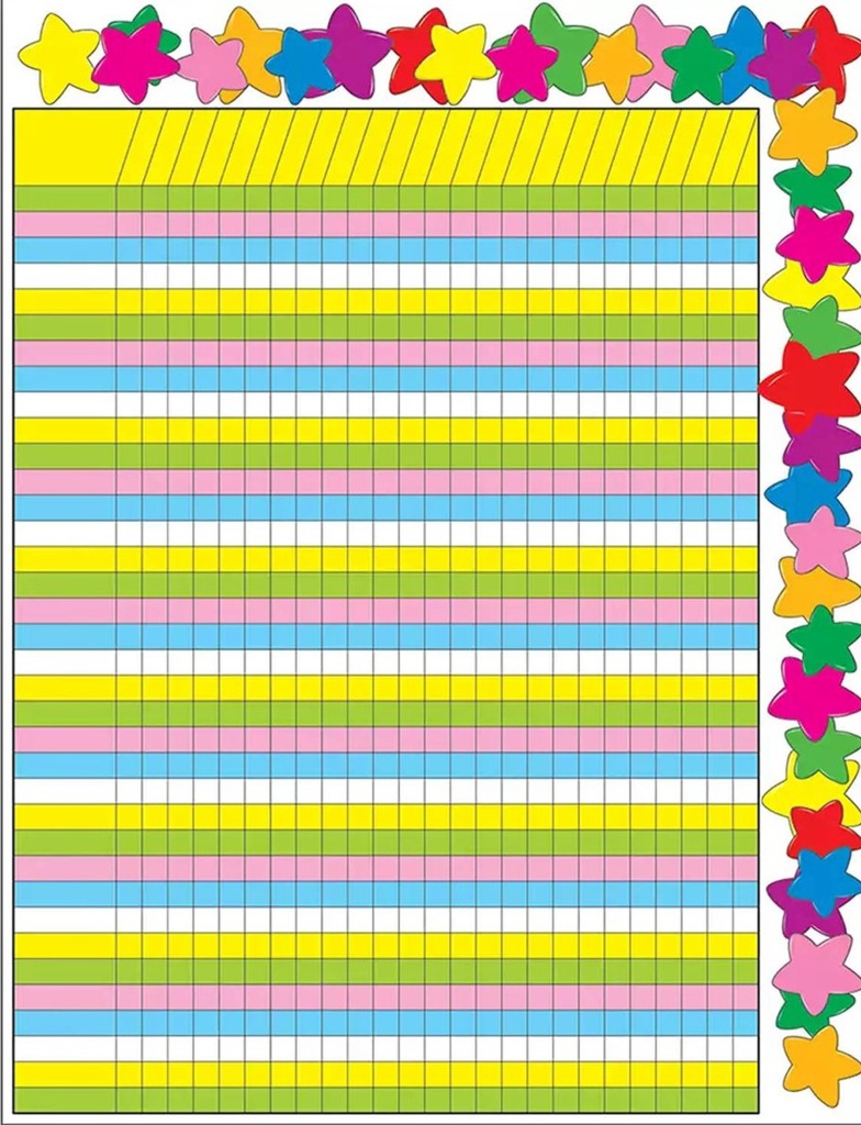 Stars Incentive Chart (55cmx43cm)(21.6''x17'')
