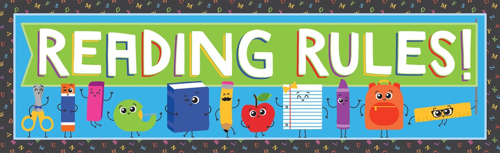 School Tools Reading Bookmark (Gr:K-5)(6.4''x2&quot;)(16.5cmx5cm)   (30pcs)