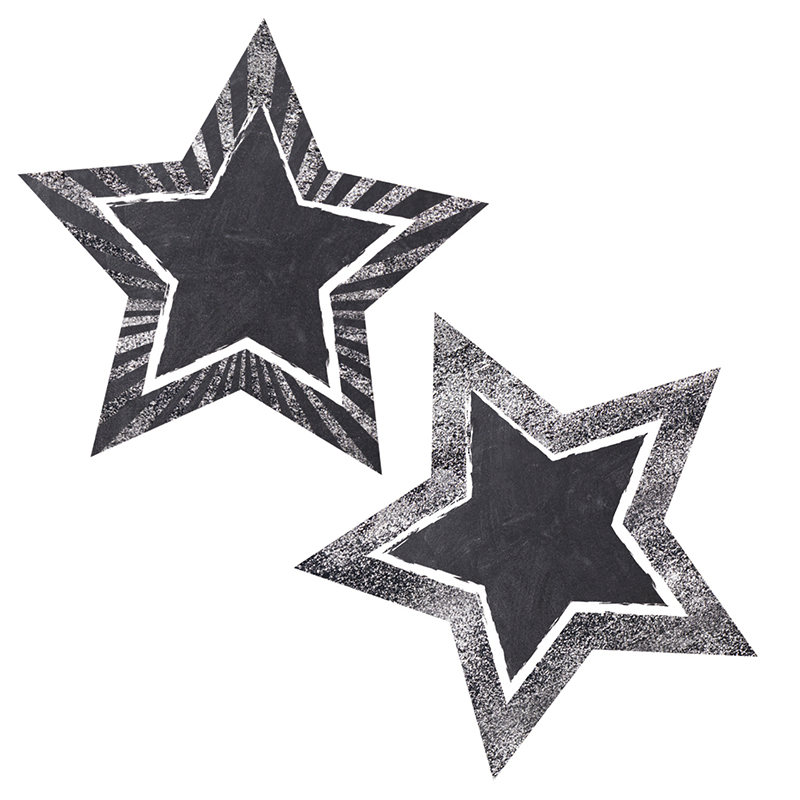 Chalkboard STARS Colorful Accents Assorted (5.1''(13cm) (36 pcs)