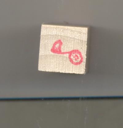 MUSIC NOTE INCENTIVE STAMP (4cmHx1.2cmLx1.2cmW)(1.5''x0.4''x0.4'')