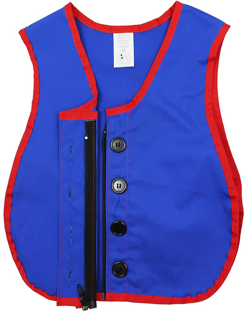 Combo Manual Dexterity Vest Button Zipper (15.7''x12.2'')(40cmx31cm)