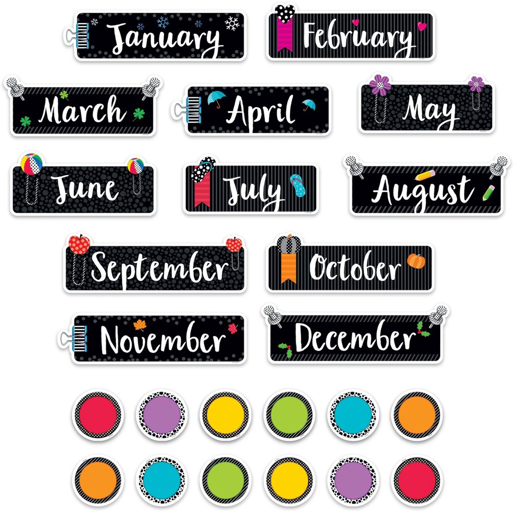 Bold &amp; Bright Month Headliner Mini Bulletin Board (24pcs) (37cmx11cm)(14.5''x4.3'')(accents- 11.5cm:4.5'')
