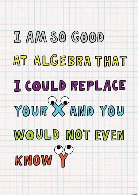 I'm So Good At Algebra… So Much Pun! Inspire u Poster (48cmx33.5cm)(18.8''x13.2'')