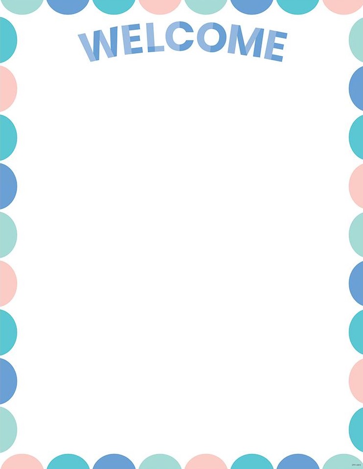 Calm &amp; Cool Welcome Chart (21.6''x17'')(55cmx43cm)