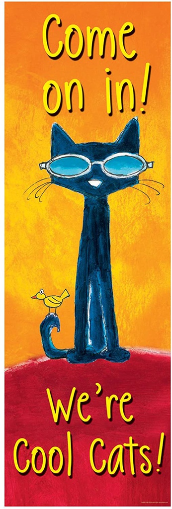 Pete the Cat Welcome! vertical Banner (16&quot;x48&quot;) (40.6cmx121.9cm) (1pc)