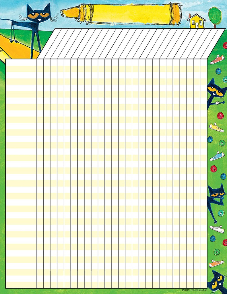 Pete the Cat Incentive Chart (55cmx43cm)(21.6''x17'')