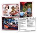 Early Literacy Comprehension Learning Cards PreK-2 (ELL)  (28cmx21.5cm)(11''x8.5'')(12 cards)(ENGLISH/SPANISH)