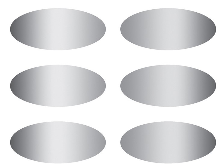 SCRATCH OFF STICKERS OVALS (180stickers) (7cm-2.7'')