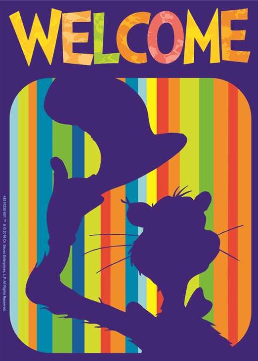 DR SEUSS Spot On WELCOME Post Cards (6''-15.5cm)  (36 pk)