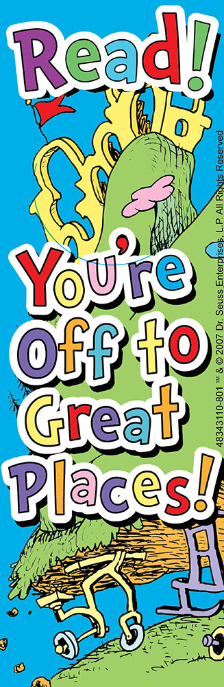 SEUSS - OH THE PLACES YOULL GO BOOKMARKS (2&quot;x6&quot;)(5cmx15cm)(36pcs)