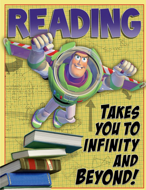 TOY STORY READING TO INFINITY (17''X22'')(43cmx55cm) POSTER