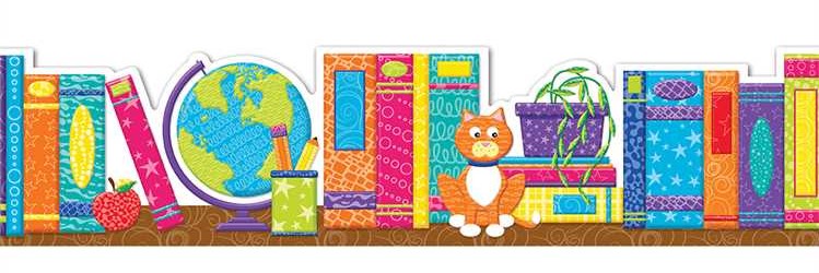 Books Extra Wide Border Color My World (3.25''x12'') (8.2cmx30.4cm) total 37'(11.2m) (12 strips)