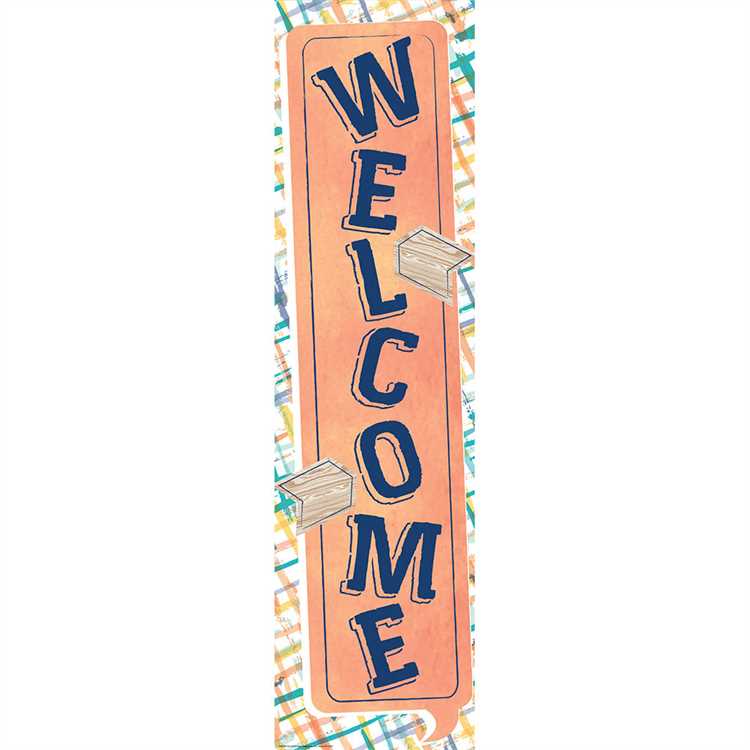 CONFETTI SPLASH WELCOME! vertical BANNER (4ft 1.2m) (1pc)