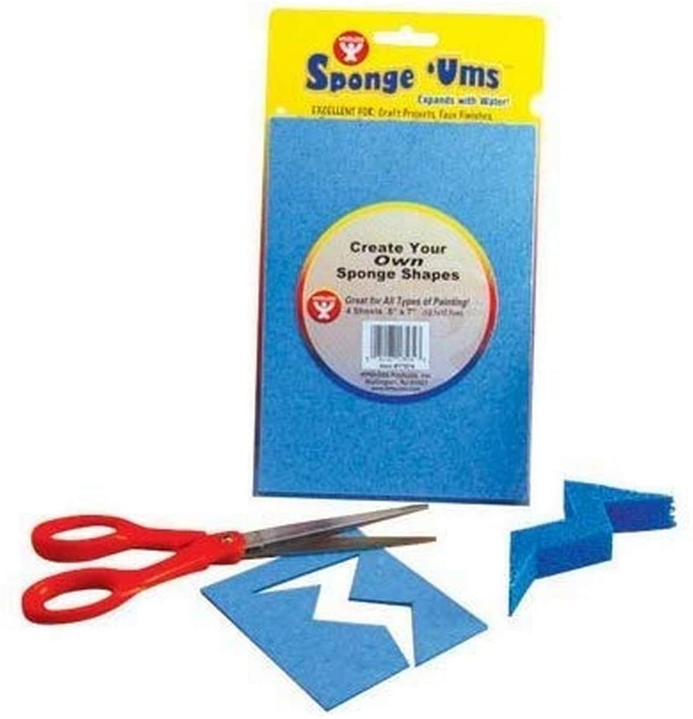 Sponge `Ums Sheets - 2 Sheets (8.5''x8.5'')(21.5cmx21.5cm)(2 Sheets)