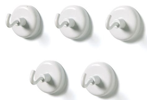 Magnetic Hooks (Set of 5)(1.25''-3cm)(holds up to 13 pound-5.8kg)
