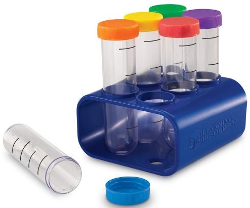 Primary Science jumbo test tubes (set of 6)(3+yrs)(6&quot;H x 1.5&quot;diameter)(15.2cmx3.8cm)