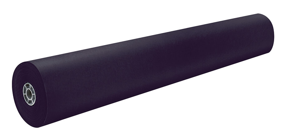 RAINBOW KRAFT 36&quot;x1000' (91.4cm x 304.8m) BLACK