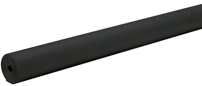 RAINBOW KRAFT DUO-FINISH PAPER 48&quot;x200' (122cm x 61m) BLACK