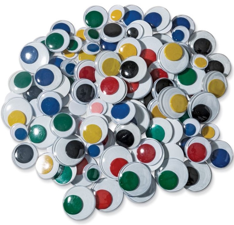 WIGGLY EYE JUMBO ASST SIZE and COLOR 100CT