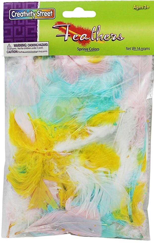 FEATHERS SPRING COLORS (14g)(3+yrs)(2'' to 5'')(5cmx12.7cm)