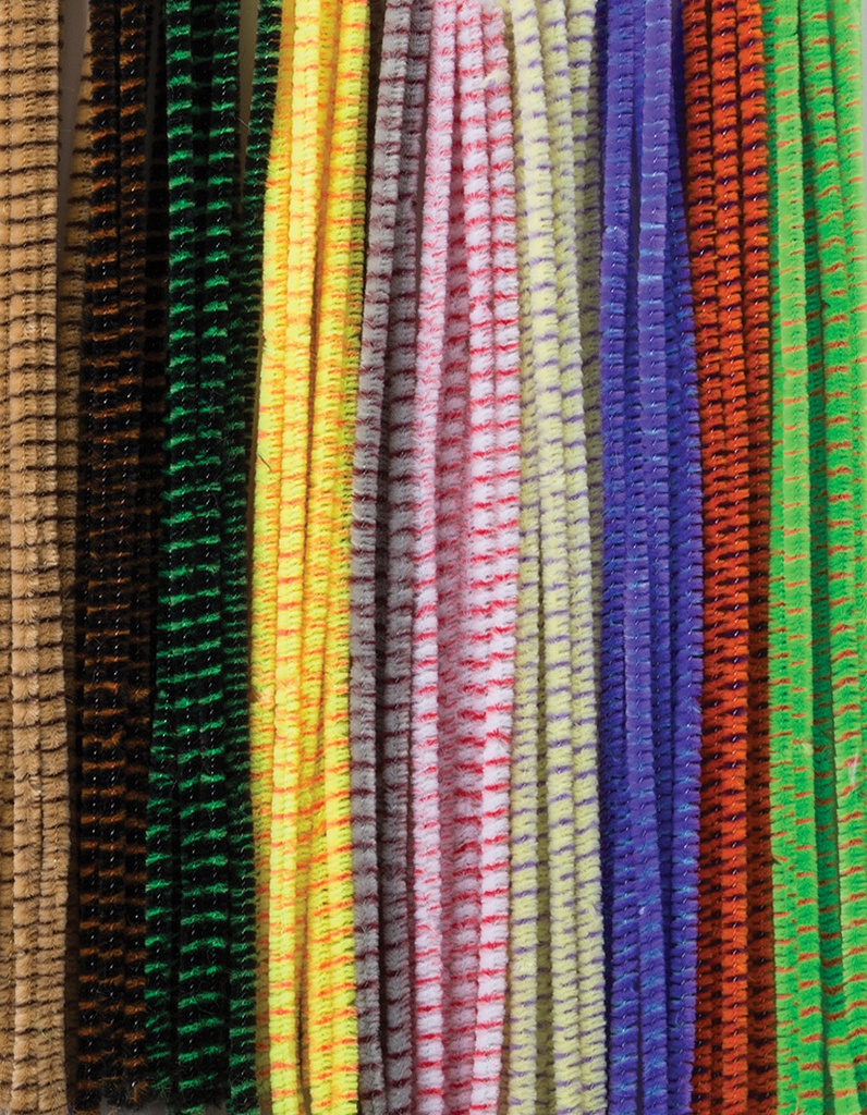 STRIPED STEMS 6mm, ASST (12&quot;-30.4cm) (100ct)