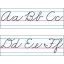 Basic Alphabet Zaner-Bloser Cursive (8''(20.3cm) 18ft (15pcs)
