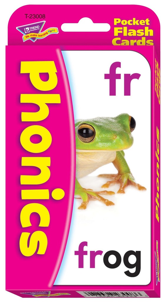Phonics Pocket Flash Cards Two-sided (51cards)