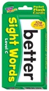 Sight Words – Level C Pocket Flash Cards Two-sided (56cards) (6+yrs)(3.3''-8.5cm)