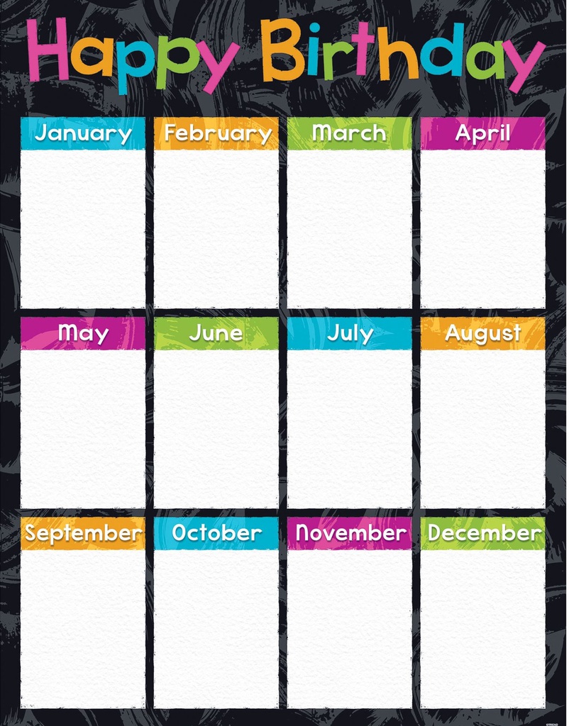 Birthday Color Harmony Chart (55cmx43cm)