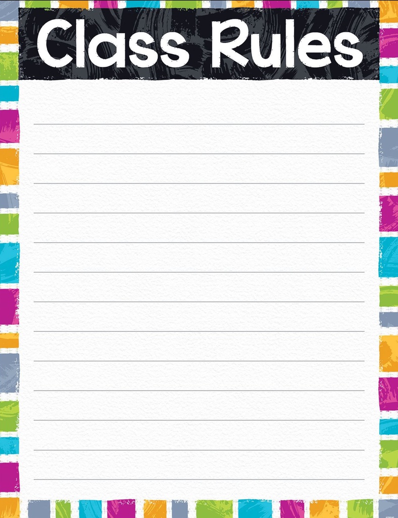 Class Rules Color Harmony™Chart 17''x22''(43cmx55cm)