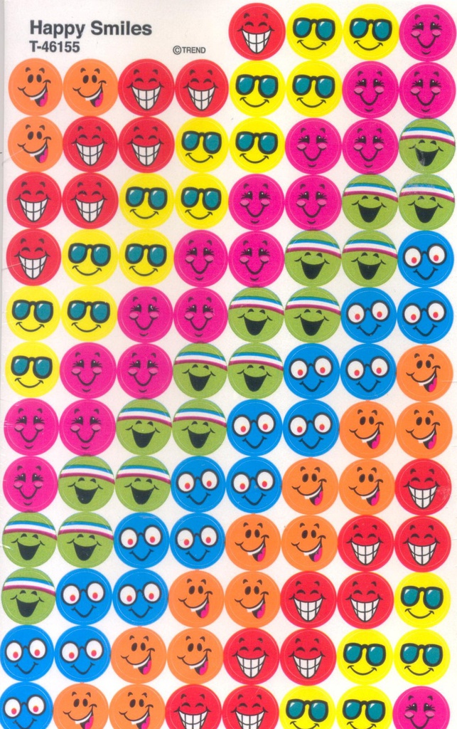 Happy Smiles Super Spots Stickers (800 stickers)(0.4''-1cm)