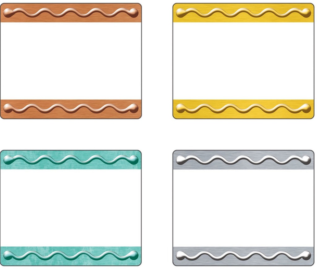 I  Metal Embossed Nametags (2.5''x3'')(6.3cmx7.6cm)(36pcs)
