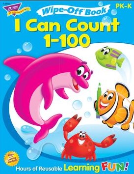 I Can Count 1-100 (Gr:PK-K) BOOK Write-on/Wipe-off
