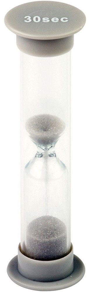 30 Second Sand Timers - Small ( 1” x 3.5”)(2.5cmx8.8cm)