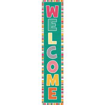 Tropical Punch Welcome! vertical Banner (8''x39'')(20.3cmx99cm) (1pc)