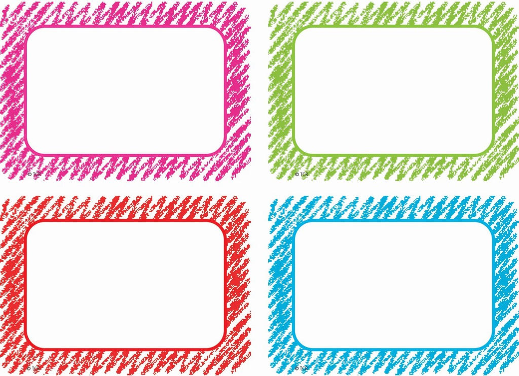 Scribble Name Tags/Labels - Multi-Pack (3.5''x2.5'')(8.8cmx6.3cm)(36pcs)