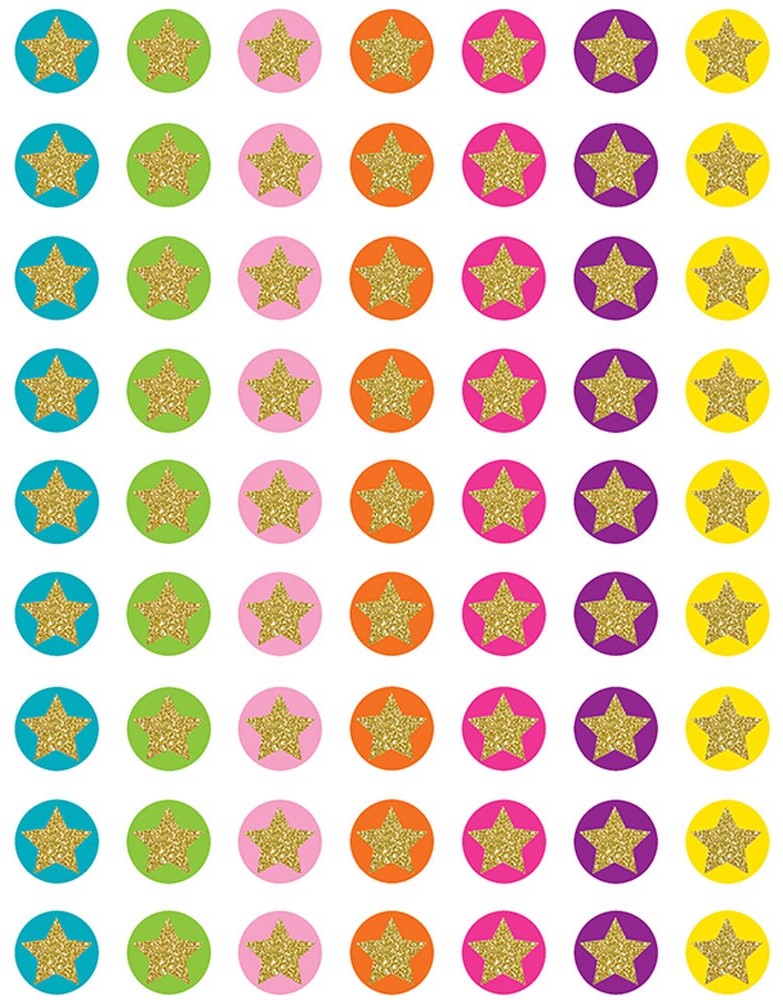 Confetti Stars Mini Stickers (378stickers)