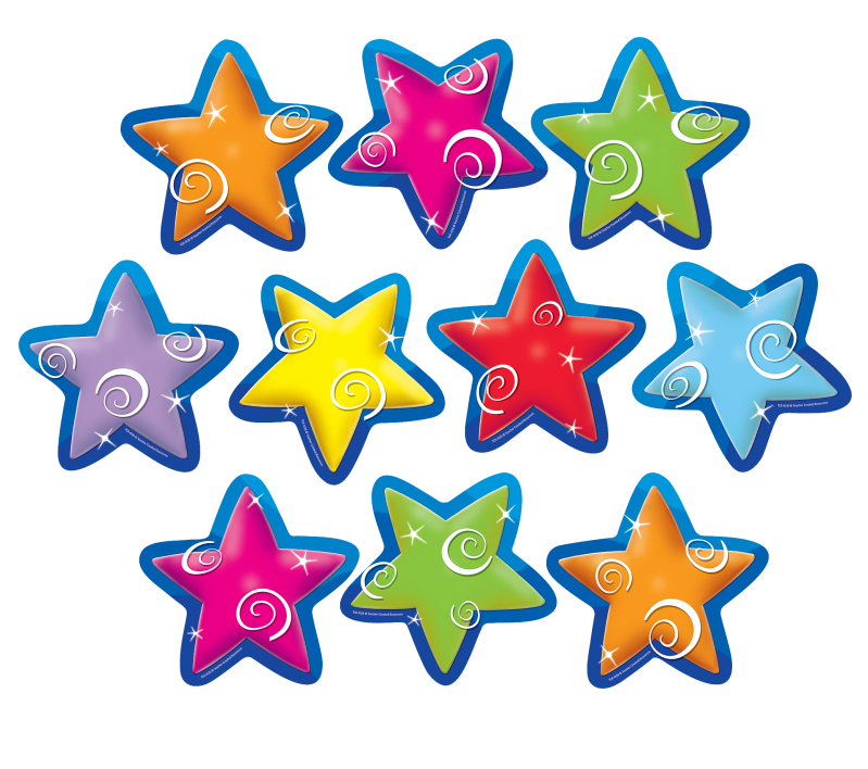 Stars Accents 7 colors (30 pcs) 6&quot; (15.2cm)