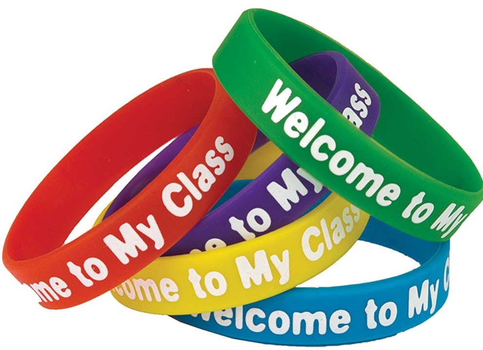 Welcome to My Class Wristbands (10 pcs) (7.25''-18.4cm)