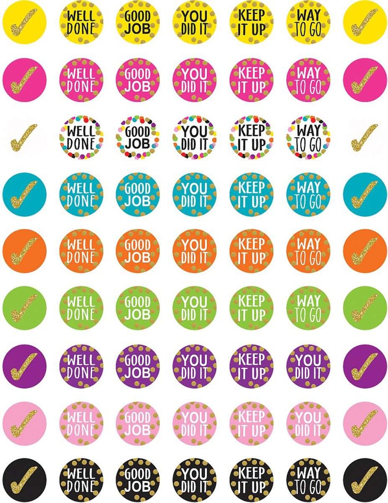 Confetti Mini Stickers  (378/pkg)