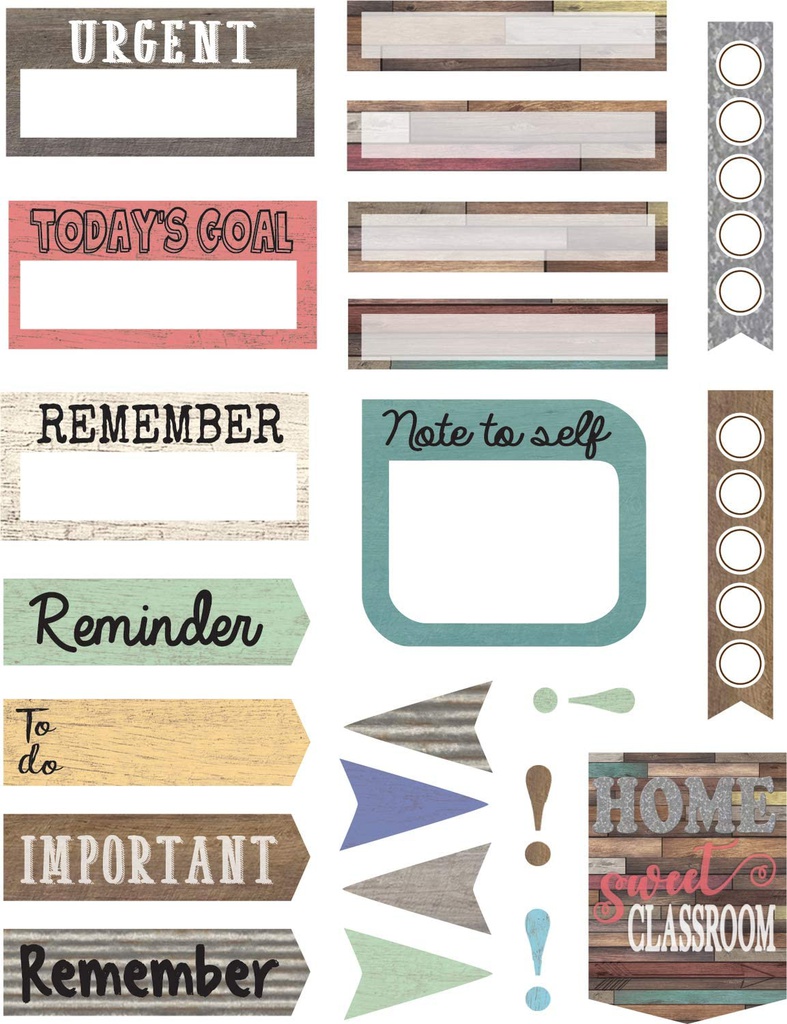 Home Sweet Classroom Planner Stickers (180 stickers)(Lg: 2.5cm-1'')(sm: 1cm-0.5'')