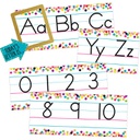 Confetti Alphabet Line Bulletin Board Set  (14pcs) Total is (8.75'=2.67m)