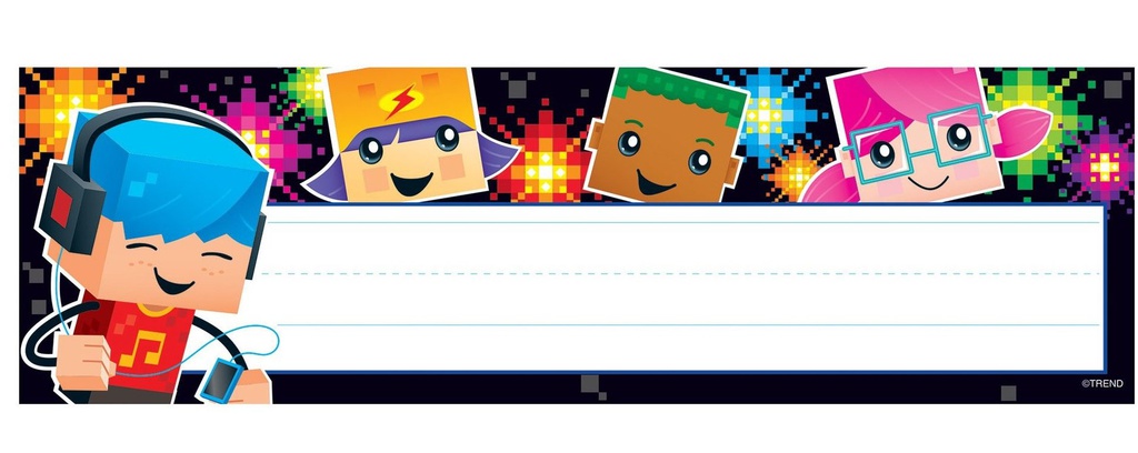 BlockStars! Nameplates (7.5cm x 24cm)      (36 pk)